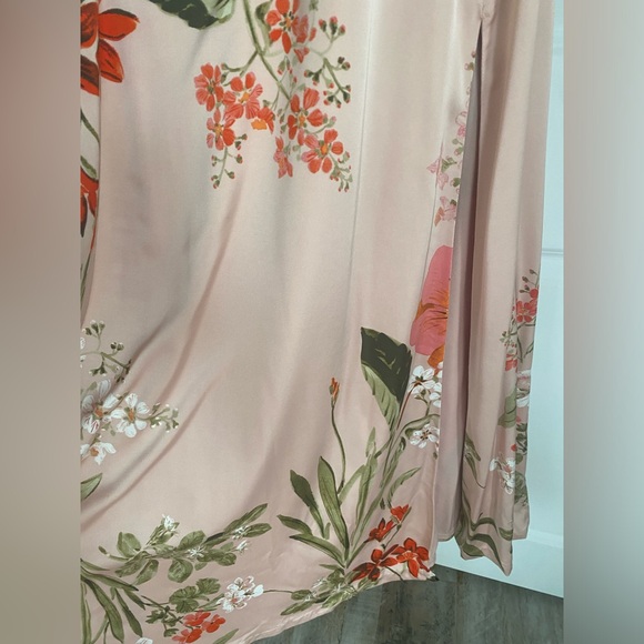 The Lulus Still the One Blush Pink Floral Print Satin Maxi Dress - Picture 6 of 9